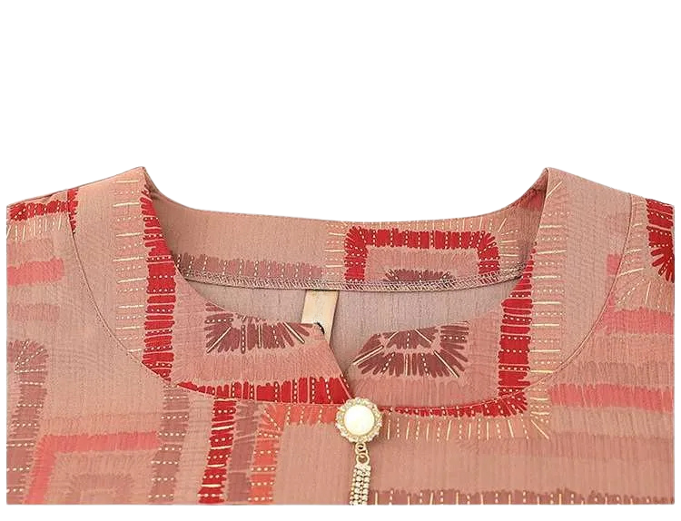 Conjunto Harmonia™ com Estampa Retrô-Chic / O Equilíbrio Perfeito Entre Estilo e Conforto Diário!