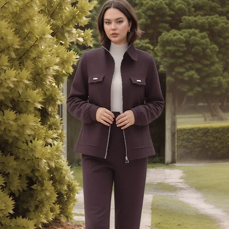 Conjunto Nevani™ com Forro Peluciado e Modelagem Reta / Charme, Maciez e Temperatura Ideal!