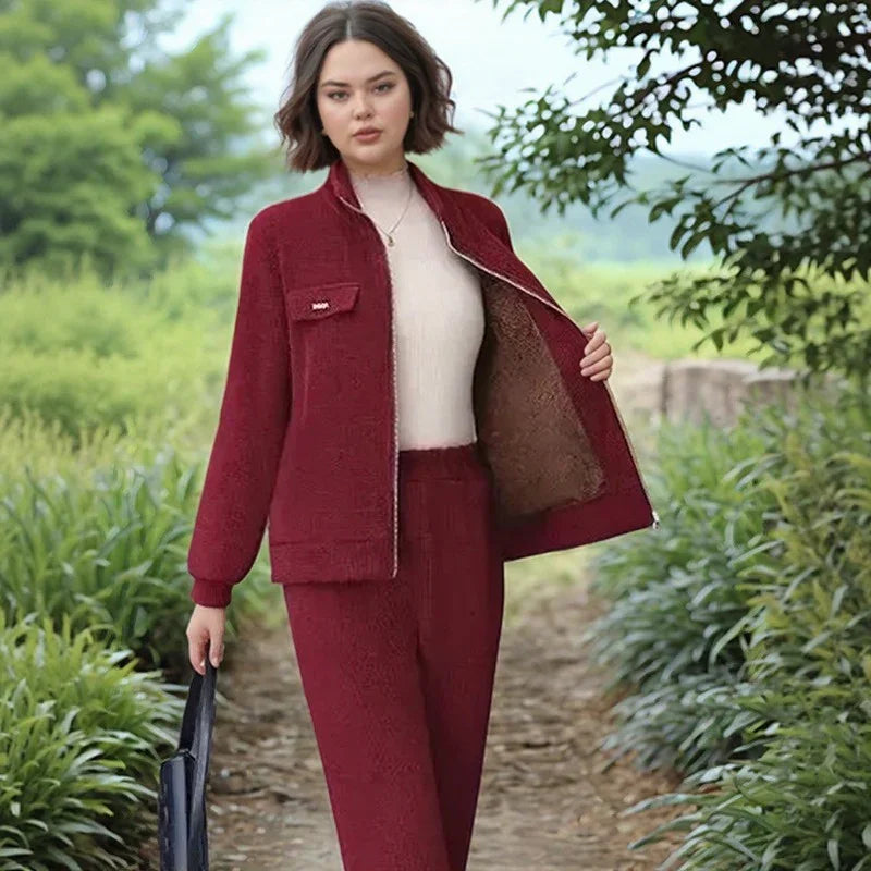 Conjunto Nevani™ com Forro Peluciado e Modelagem Reta / Charme, Maciez e Temperatura Ideal!