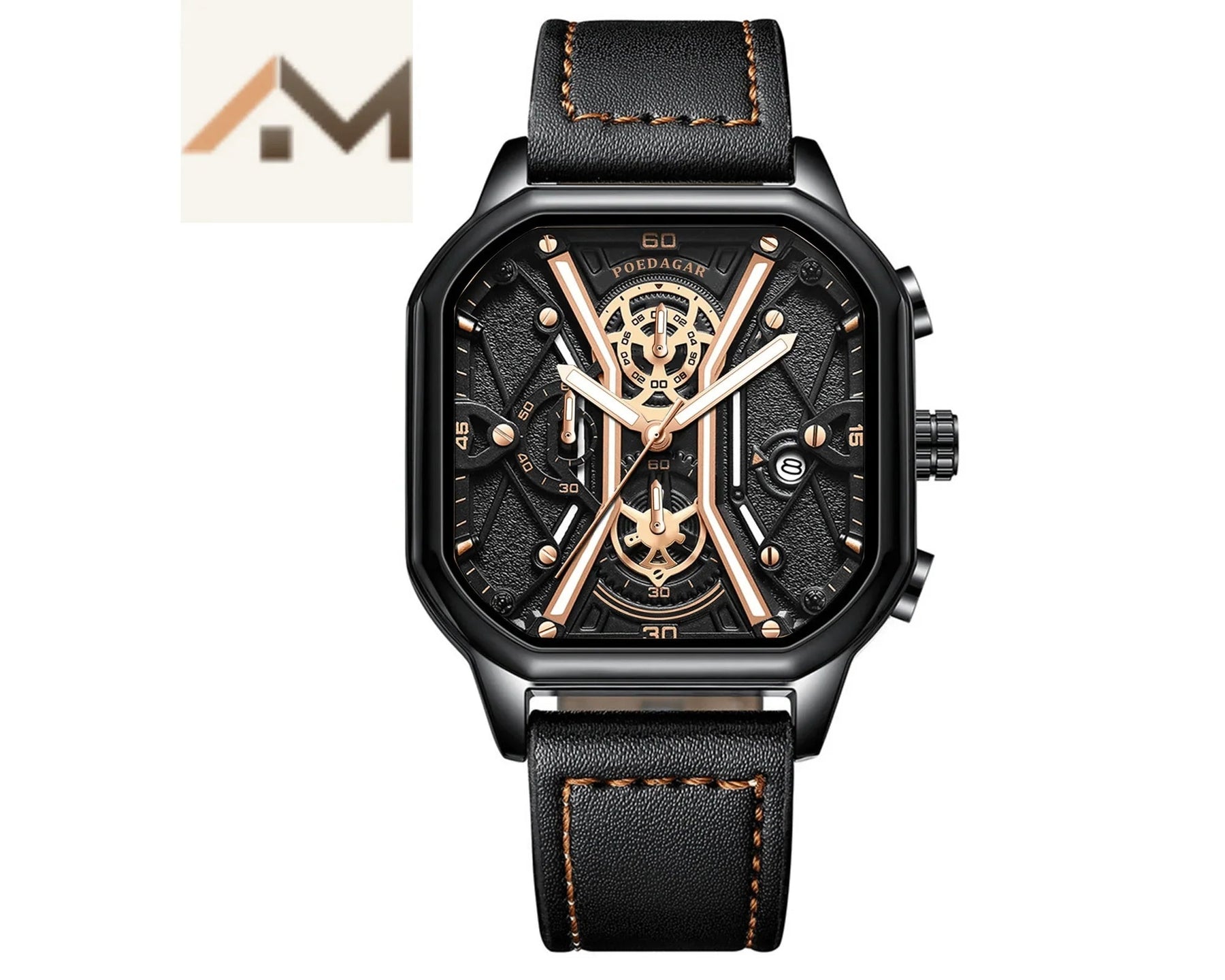 Relógio de Luxo Masculino - ChronoForce / Domine cada Momento com a Precisão Impecável deste Relógio!