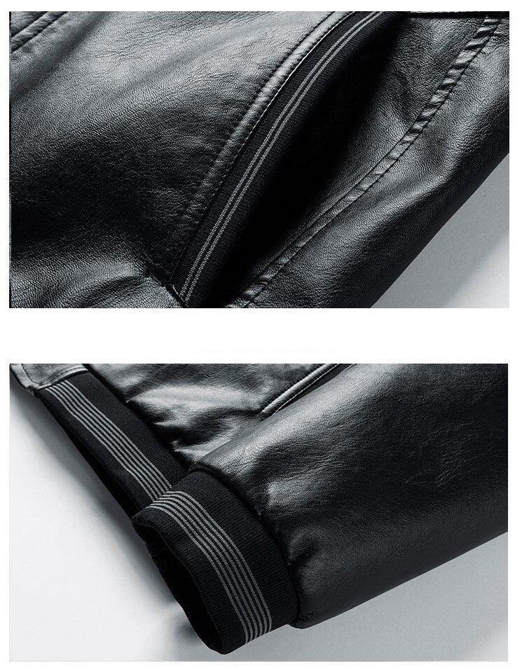 Jaqueta Masculina em Couro P.U - EleganceCoat / Encontre o Equilíbrio Perfeito entre Estilo e Conforto!