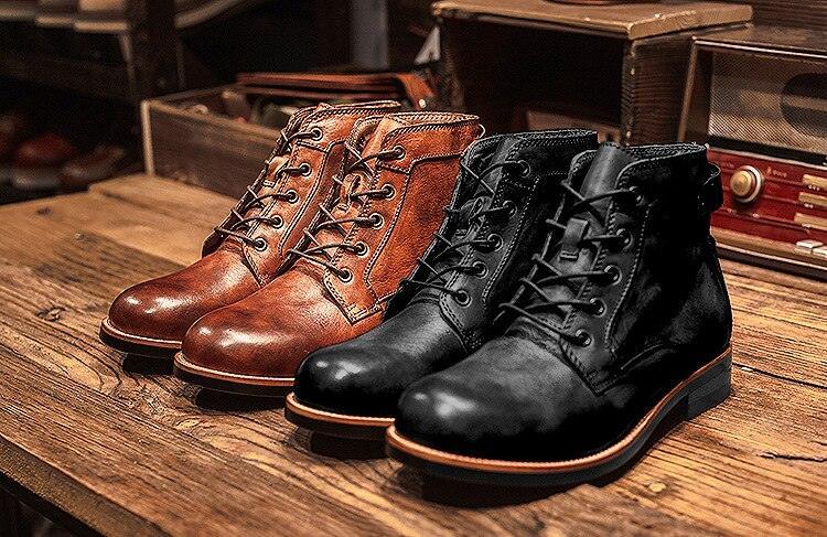 Bota Masculina em Couro Artesanal- ClassicMen / O Estilo do Homem Clássio Unidos em uma única Bota!!!