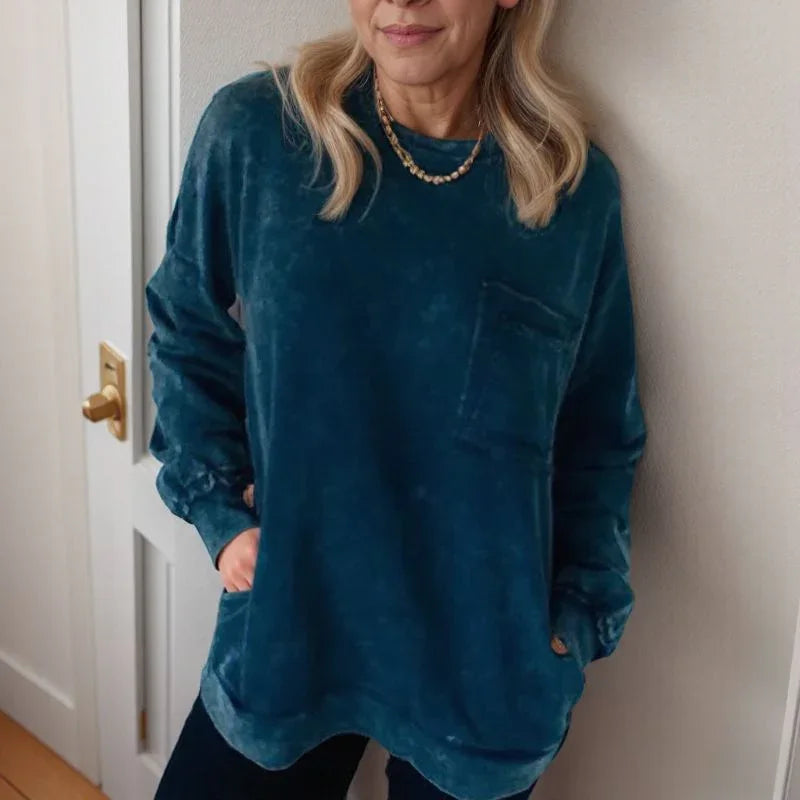 Moletom UrbanMuse™ com Lavagem Estonada e Modelagem Solta / Estilo Despojado com Toque de Arte e Conforto Acolhedor!