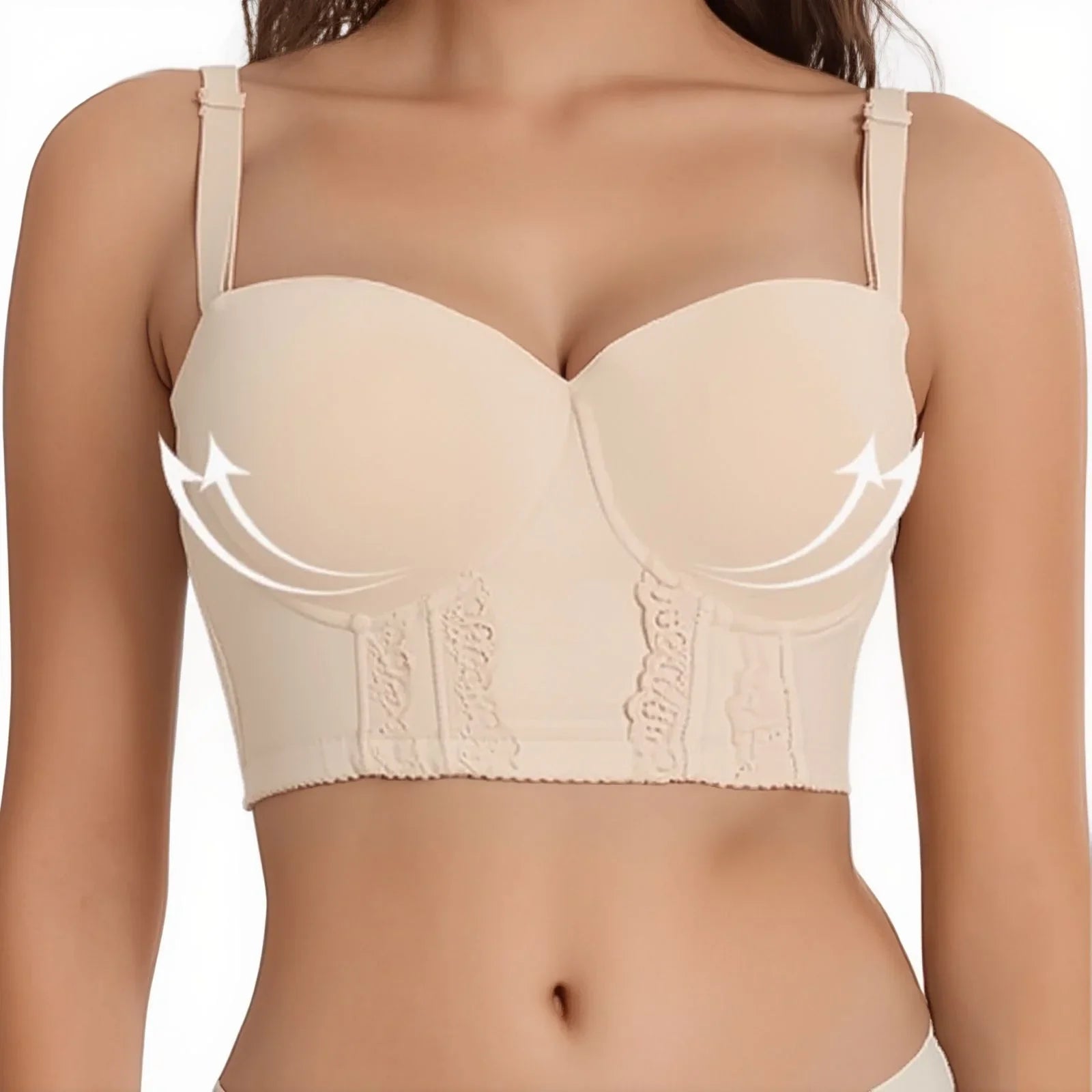 Sutiã Confort Plus™ com Efeito Silicone e Suporte Máximo / Chega de Lutar com Sutiãs que Não Acompanham o Peso dos Seus Seios!