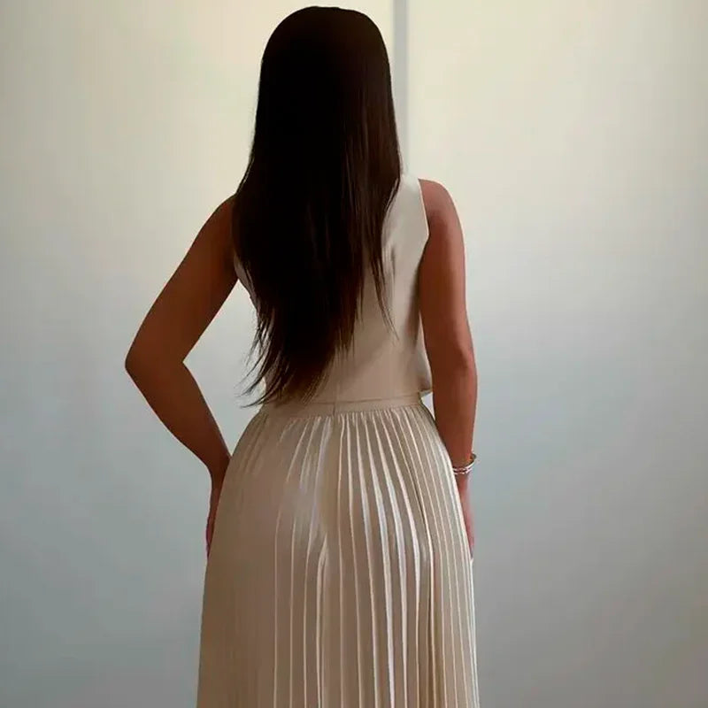 Conjunto Annabeth™ em Alfaiataria Suave com Detalhes Florais / Leveza e Sofisticação para Todos os Momentos