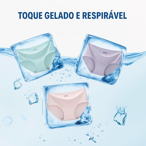 [COMPRE 5, LEVE 10] Kit de Calcinhas Seraphine™ Design Sem Costura om Forro Antibacteriano e Toque Gelado!