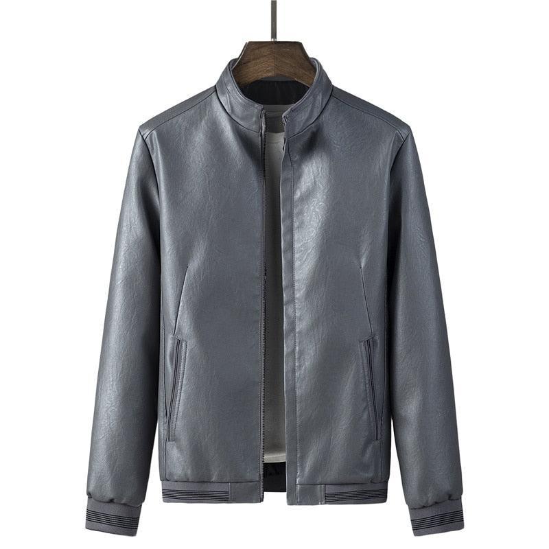 Jaqueta Masculina em Couro P.U - EleganceCoat / Encontre o Equilíbrio Perfeito entre Estilo e Conforto!