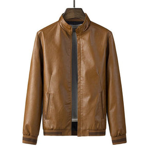 Jaqueta Masculina em Couro P.U - EleganceCoat / Encontre o Equilíbrio Perfeito entre Estilo e Conforto!