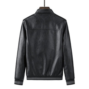 Jaqueta Masculina em Couro P.U - EleganceCoat / Encontre o Equilíbrio Perfeito entre Estilo e Conforto!
