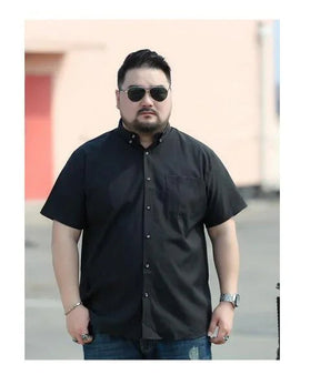 Camisa Masculina Manga Curta modelo Plus Size - Sleeve Classic / A Camisa Social Perfeita para os dias Quentes!