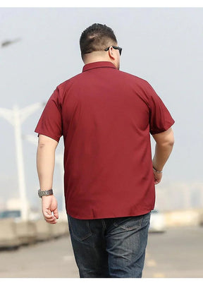 Camisa Masculina Manga Curta modelo Plus Size - Sleeve Classic / A Camisa Social Perfeita para os dias Quentes!