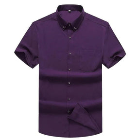 Camisa Masculina Manga Curta modelo Plus Size - Sleeve Classic / A Camisa Social Perfeita para os dias Quentes!