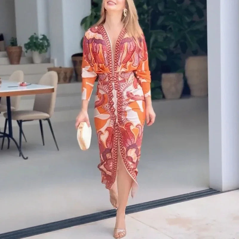 Vestido Amarantha™ em Popelina Suave com Design Marcante / Elegância Autêntica para Brilhar com Naturalidade!