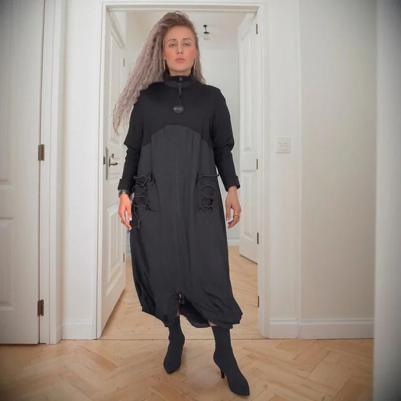 Vestido Mocha Breeze™ em Nylon com Amarração nas Costas  / O Novo Clássico da Estética Urbana!