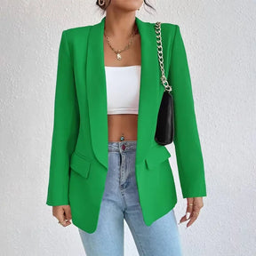 Blazer Amanda™ de Alfaiataria com Lapela Clássica / Do Casual ao Poder: A Peça que Eleva Qualquer Produção!