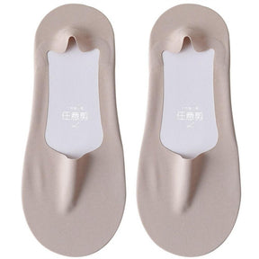 Meia Invisível  em Seda Gelo 10 Pares / Tecnologia Antibacteriana e Antitranspirante