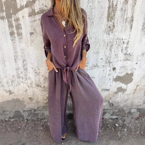 Conjunto Valença™ em Viscose Rústica de Caimento Nobre / Sofisticação Natural para Mulheres de Presença!