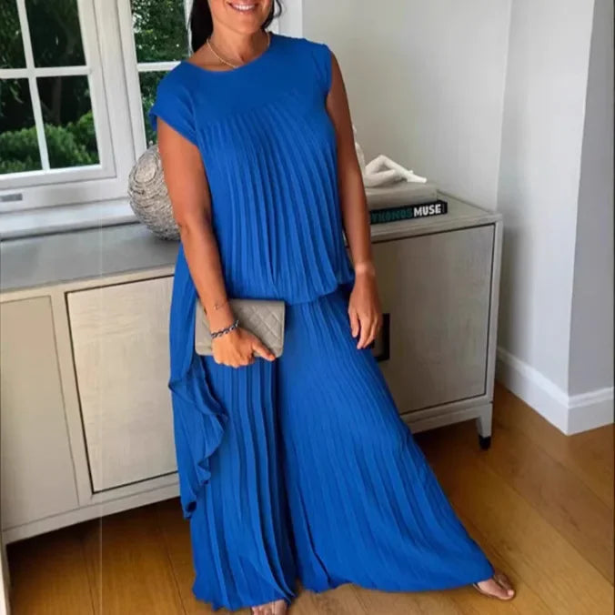 Conjunto Soraya™ em Viscose com Algodão e Design Assimétrico / Seu Novo Favorito para Impressionar com Conforto