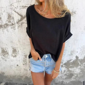 [COMPRE 2, LEVE 3] Blusa Allegra™ em Viscose Rústica com Caimento Despojado / Charme Simples que Combina com Tudo!