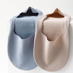 Meia Invisível  em Seda Gelo 10 Pares / Tecnologia Antibacteriana e Antitranspirante