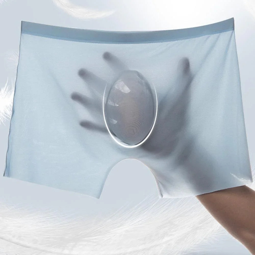 Kit com 7 Cuecas Boxers Antiodor e Antibacterianas Ice Man™ em Seda Gelo / As campeãs em Frescor, Elasticidade e Conforto!