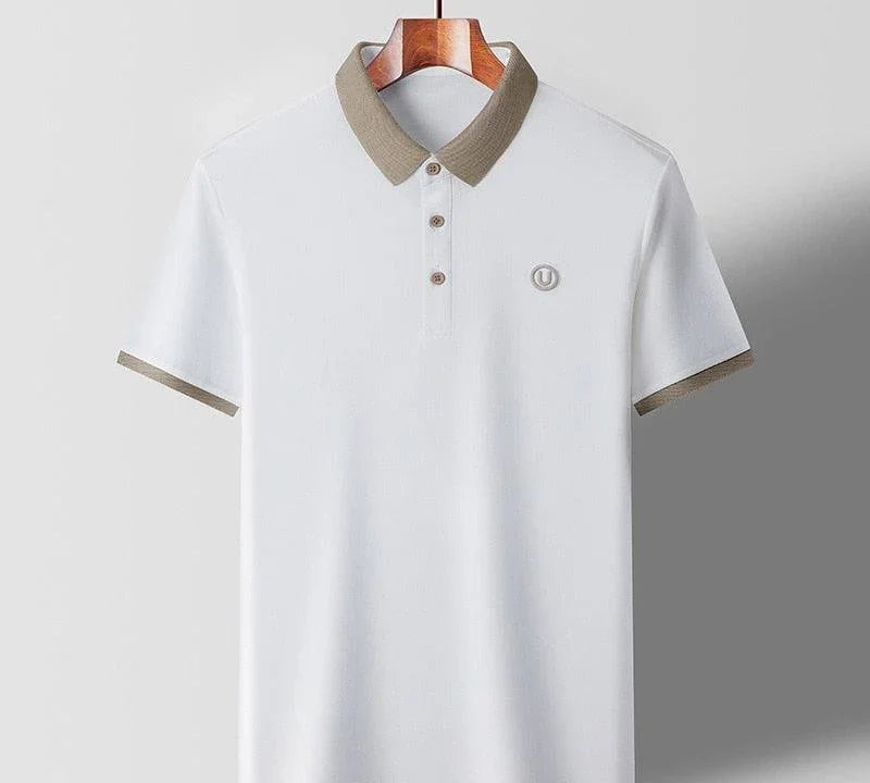 Camiseta Polo em Seda Gelo - Huracán / Descubra a Exclusiva Camiseta Polo em Seda Gelo que une  Elegância e Conforto em Uma Só Peça!