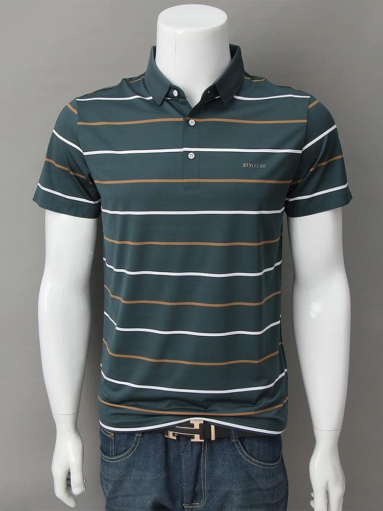 Camiseta Polo em Seda Gelo Respirável - StyleLine / Elegância e Frescor se Unem na Nossa nova Camiseta Polo!!!