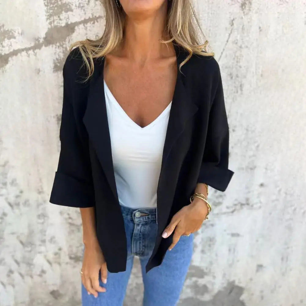 Cardigan Belluno™ Estilo Blazer em Viscose Rústica / Sofisticação Atemporal com Conforto e Charme Artesanal!