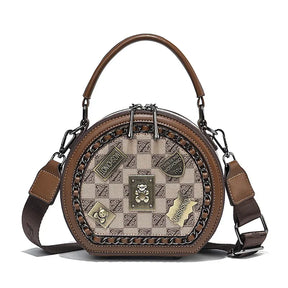 Bolsa Celine™ com Formato Redondo e Emblemas de Luxo / Praticidade e Elegância para Mulheres Autênticas