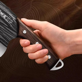 [COMPRE 1 E LEVE 2] Cutelo Japonês Kurohana™ Forjado à Mão em Aço Carbono Temperado / A Lâmina que Leva a Arte da Culinária a Sério!