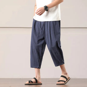 Calça Torino™ em Linho de Algodão Leve / O Toque Sofisticado da Moda Europeia que Inspira o Verão Brasileiro!