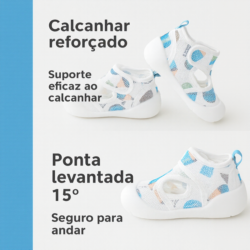 [COMPRE 1 E LEVE 2] Tênis de Bebê BabyComfort™ com Proteção Anatômica Flexível e Solado Antiderrapante / O Primeiro Passo com Conforto e Segurança!