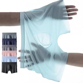 Kit com 7 Cuecas Boxers Antiodor e Antibacterianas Ice Man™ em Seda Gelo / As campeãs em Frescor, Elasticidade e Conforto!