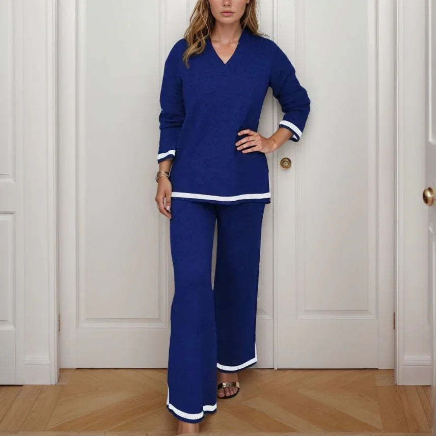 Conjunto Boston™ em Malha de Moletinho Soft com Detalhes Contrastantes / Conforto e Estilo que Se Encontram no Look Perfeito!