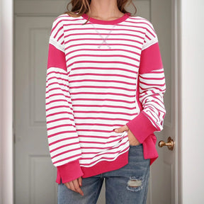 Moletom Anabelle™ com Estilo Retrô-Chic e Cores Contrastantes / O Básico Nada Comum que Veste Atitude!