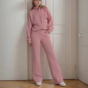 Conjunto Élan™ em Moletom Soft com Design Minimalista / Elegância Moderna e Conforto Premium Para Todas as Horas!