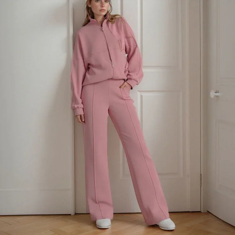 Conjunto Élan™ em Moletom Soft com Design Minimalista / Elegância Moderna e Conforto Premium Para Todas as Horas!