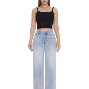 Calça Jeans Marcela™ com Elastano Confort e Corte Baggy Moderno / Conforto Real para Corpos de Mulheres Reais!