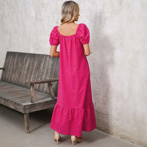 Vestido Campestre Lolita™ em Algodão Misto com Manga Bufante / O Rústico Elegante que Transforma Simplicidade em Estilo!