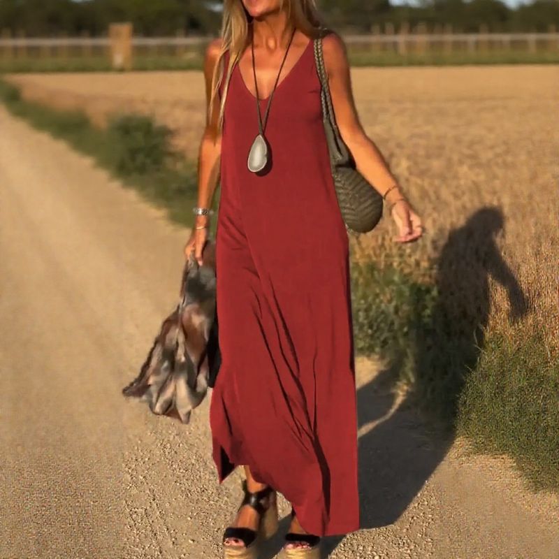 Vestido Terra Nostra™ com Alças Confortáveis e Malha Leve / Conforto, Frescor e Feminilidade sem Esforço!