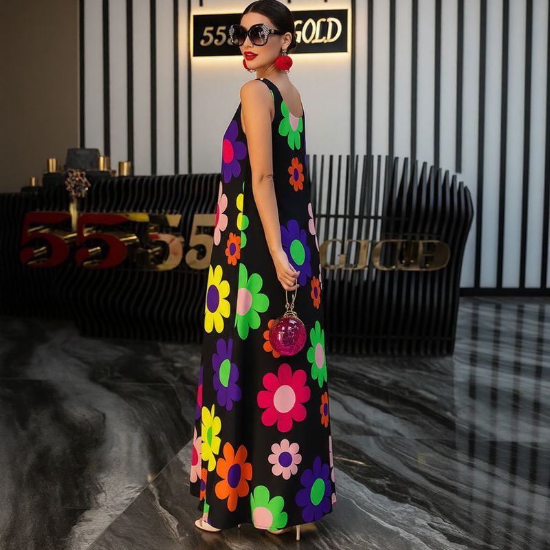 Vestido Flora™ com Estampa Floral Vibrante / Para Mulheres que Exalam Energia e Charme!