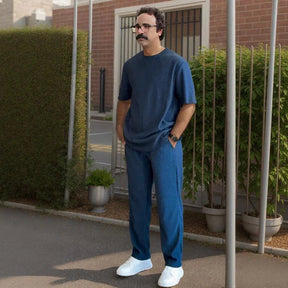 Conjunto Masculino Gentleman™ em Seda Gelo com Tecnologia Antitranspirante / Diga adeus às roupas pesadas, apertadas e desconfortáveis !