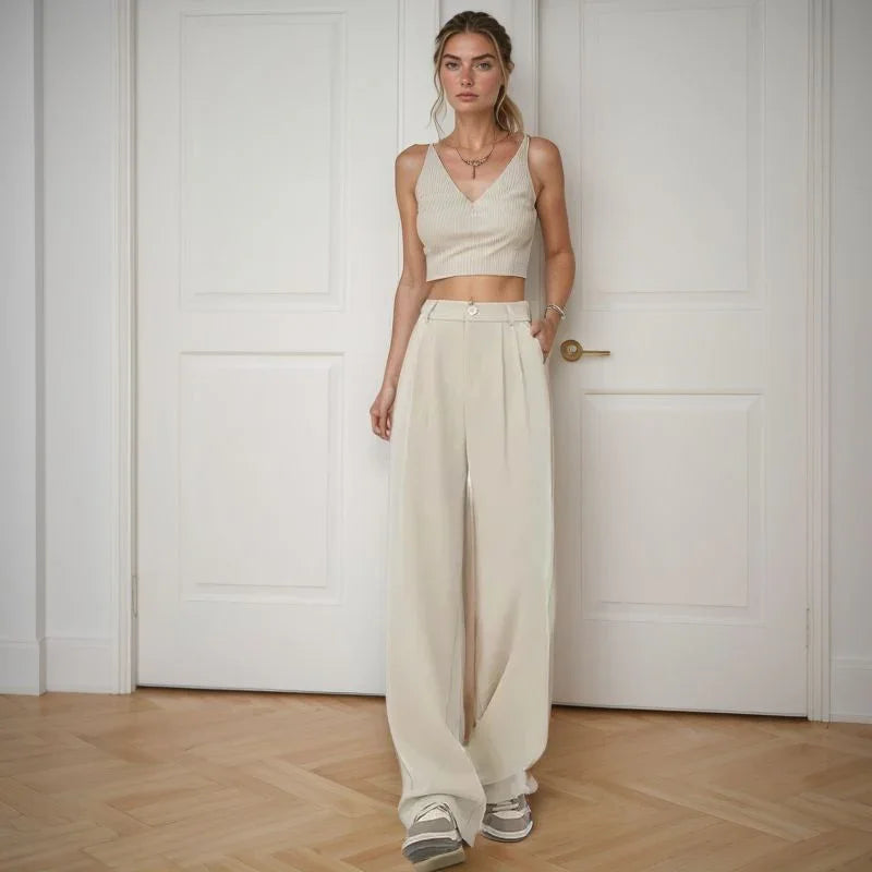 Calça Naomi™ em Viscose Premium com Toque de Modal / Porque Você Merece Conforto com Estilo Refinado!