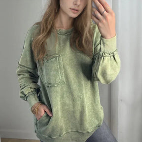 Moletom UrbanMuse™ com Lavagem Estonada e Modelagem Solta / Estilo Despojado com Toque de Arte e Conforto Acolhedor!