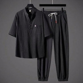 Conjunto Sartori™ em Viscose Premium com Gola Minimalista / O Ponto de Encontro Entre Conforto e Classe!