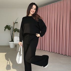 Conjunto em Moletom Hermoza™ Tecido Macio com acabamento Aveludado / Minimalismo Sofisticado para Todos os Dias!