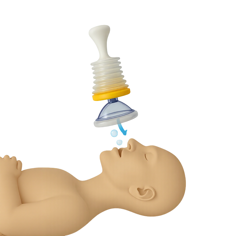 Máscara de Resgate Anti-Sufocamento com Bomba de Pressão / Praticidade e Segurança ao Seu Alcance!